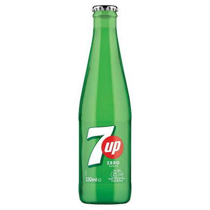 7up Zero Glass Bottle 330ml