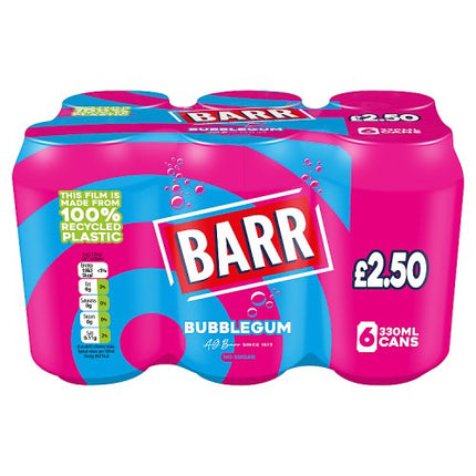 Barr Bubblegum 6x330ml £2.50