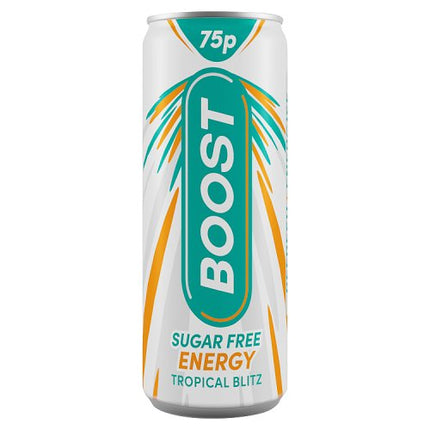 Boost Energy Tropical Blitz Sugar Free 250ml 75p