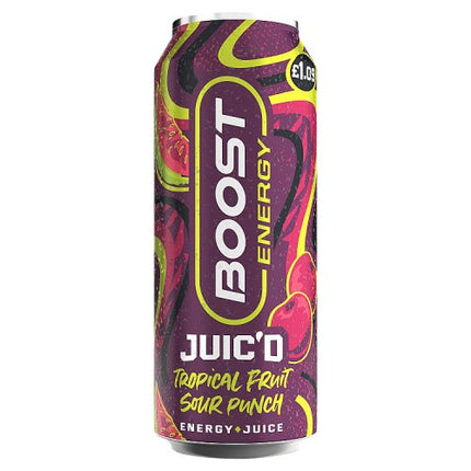 Boost Juic’d Tropical Fruit Sour Punch 500ml £1.09