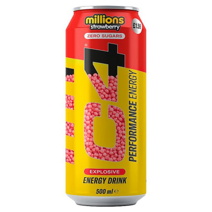 C4 Energy Millions Strawberry 500ml £1.59