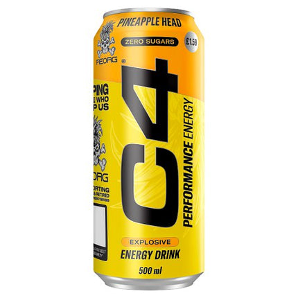 C4 Energy Pineapple Reorg 500ml £1.59