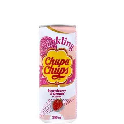 Chupa Chups Soft Drinks Strawberry & Cream 250ml