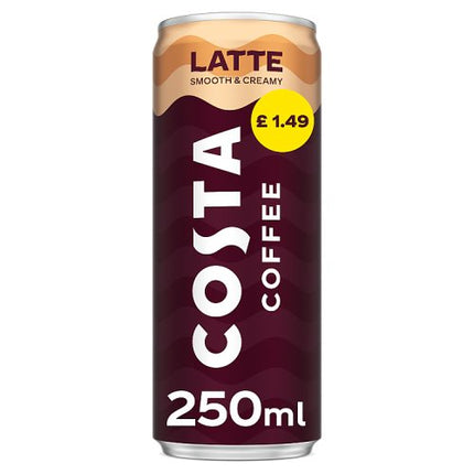 Costa Coffe Latte 250ml £1.49