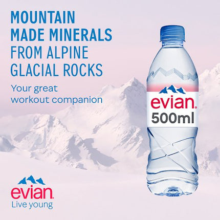 Evian Natural Mineral Water 500ml