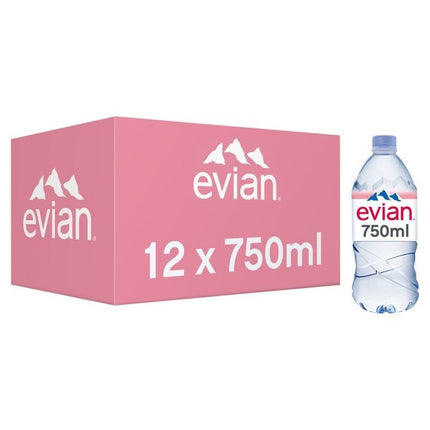 Evian Natural Mineral Water with Screw Cap 750ml