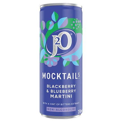 J2O Mocktail Blackberry and Blueberry Martini 250ml