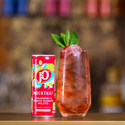 J2O Mocktail Strawberry & Orange Blossom Mojito 250ml