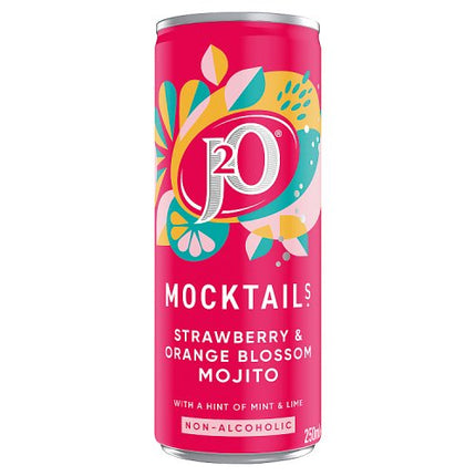 J2O Mocktail Strawberry & Orange Blossom Mojito 250ml