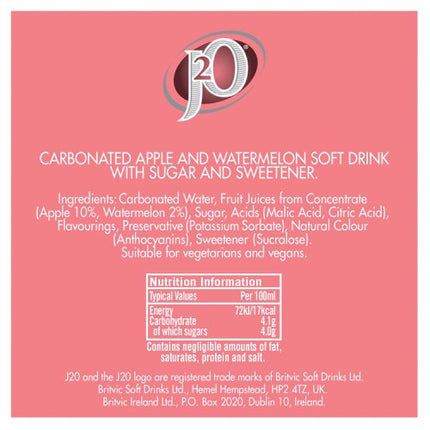 J2O Spritz Sparkling Apple & Watermelon 275ml