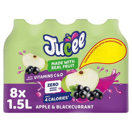 Jucee No Added Sugar Apple & Blackcurrant 8X1.5L £1.59