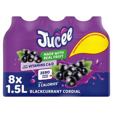 Jucee No Added Sugar Blackcurrant 8X1.5L £1.59