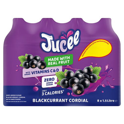 Jucee No Added Sugar Blackcurrant 8X1.5L £1.59