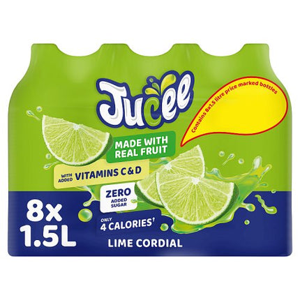 Jucee No Added Sugar Lime 8X1.5L £1.59