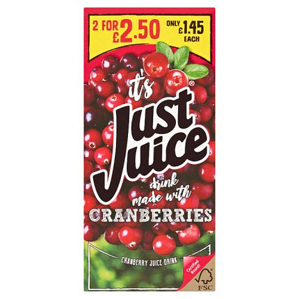 Just Juice Cranberry 1L