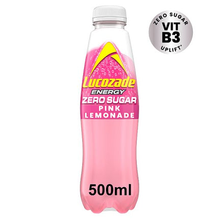 Lucozade Energy Pink Lemonade Zero 500ml