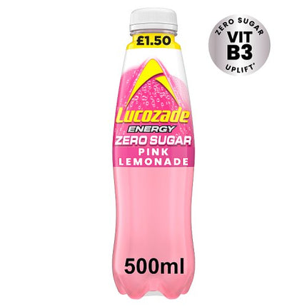 Lucozade Energy Pink Lemonade Zero 500ml £1.50