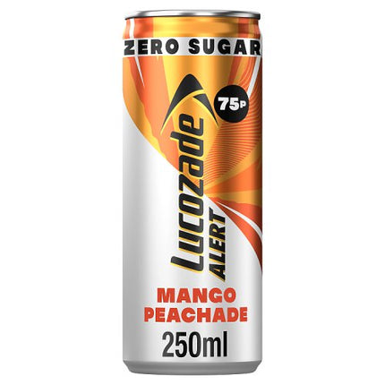 Lucozade Alert Zero Mango Peachade 250ml 75p