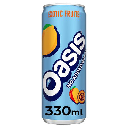 Oasis Exotic Fruit No Added Sugar 330ml