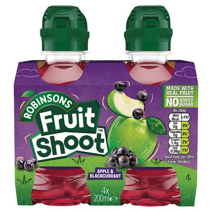 Robinsons Fruit Shoot Apple & Blackcurrant 4x200ml