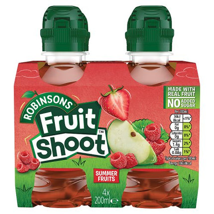 Robinsons Fruit Shoot Summer Fruits Juice Drink 4x200ml