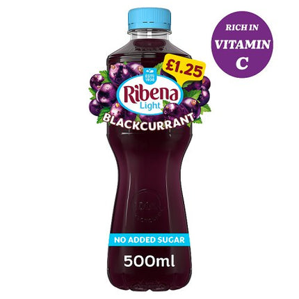 Ribena Blackcurrant Light 500ml £1.25