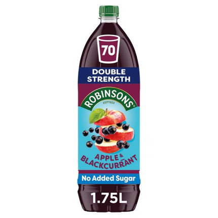 Robinsons Apple & Blackcurrant No Added Sugar Double Concentrate Squash 1.75ml