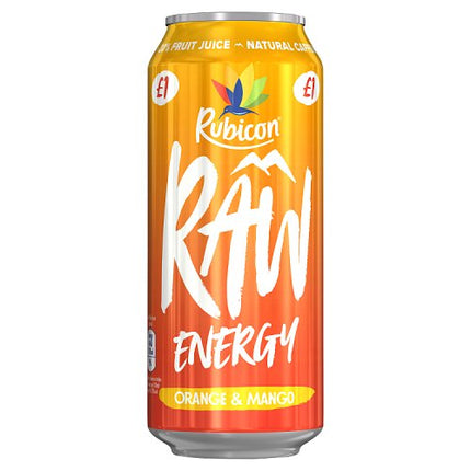 Rubicon Raw Energy Orange & Mango 500ml £1