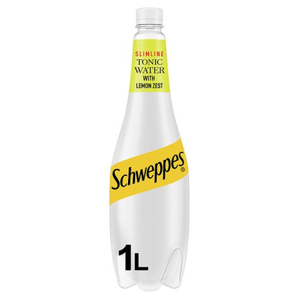 Schweppes Slimline Lemon Tonic Water 1ltr