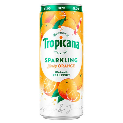 Tropicana Sparkling Zesty Orange 250ml PMP £1