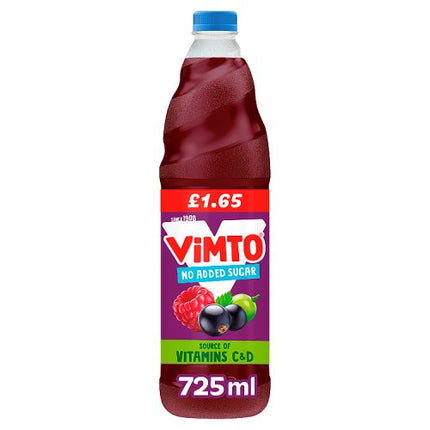 Vimto No Added Sugar cordial 725ml £1.65