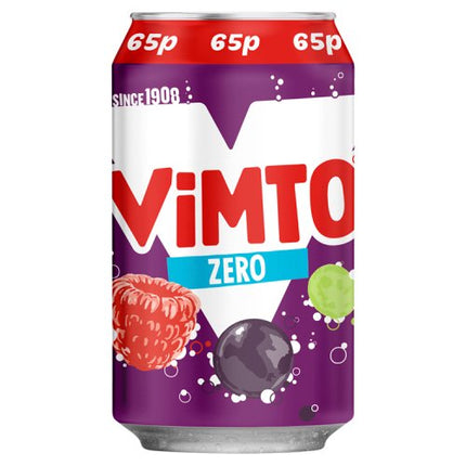 Vimto Fizzy No Added Sugar 330ml 65p