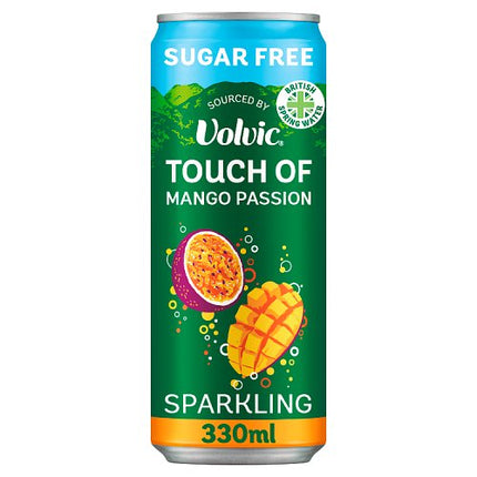 Volvic Touch of Fruit Sparkling Mango Passion Sugar Free 330ml