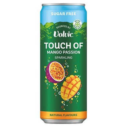 Volvic Touch of Fruit Sparkling Mango Passion Sugar Free 330ml