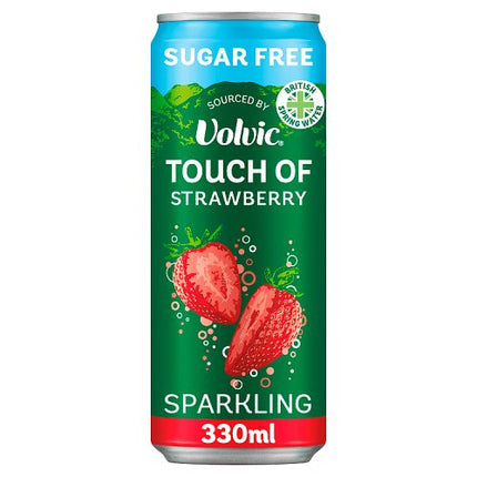 Volvic Touch of Fruit Sparkling Strawberry Sugar Free 330ml