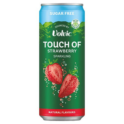 Volvic Touch of Fruit Sparkling Strawberry Sugar Free 330ml