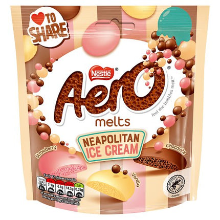 Aero Melts Neapolitan Ice Cream Pouch 90g