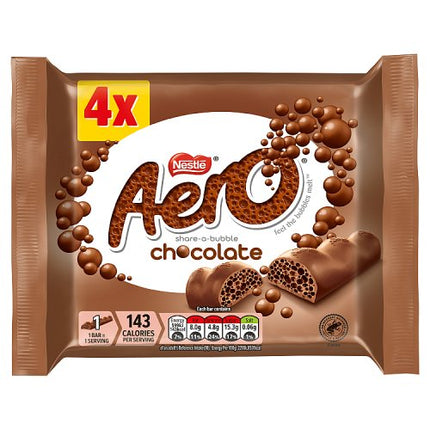 Aero Purely Chocolate Bar 4 Pack (4x27g)