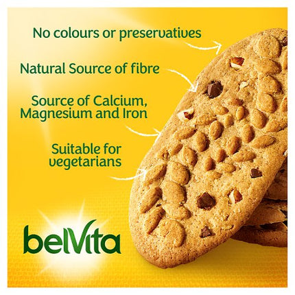 Belvita Breakfast Biscuits Honey & Nut with Choc Chips 50g