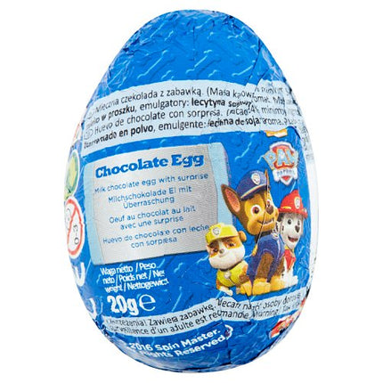 Paw Patrol Chocolate Egg 20g