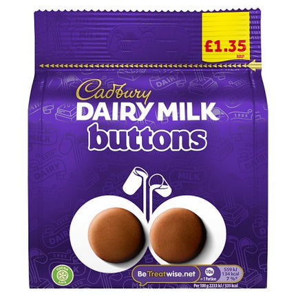 Cadbury Dairy Milk Buttons 85g £1.35