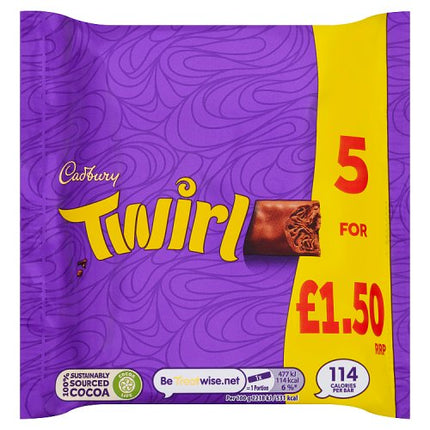 Cadbury Twirl 5 Pack 107.5g £1.50