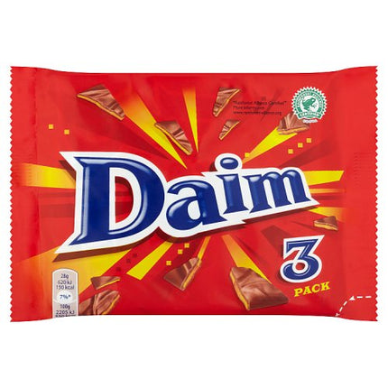 Daim Chocolate Bar 3 Pack Multipack 84g