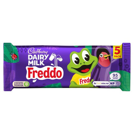 Cadbury Dairy Milk Freddo Chocolate Bar 5 Pack Multipack 90g