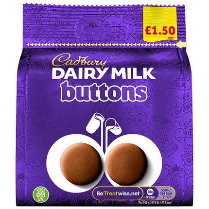 Cadbury Dairy Milk Buttons 85g £1.50