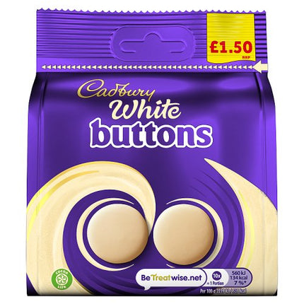 Cadbury White Buttons 85g £1.50