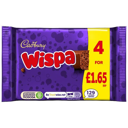 Cadbury Wispa 4 Pack 94.8g £1.65