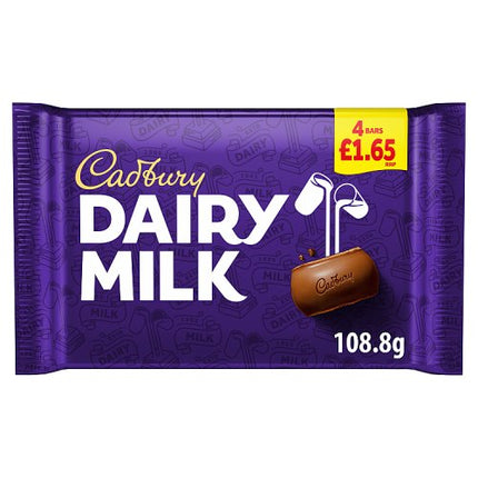 Cadbury Dairy Milk 4 Pack 108.8g £1.65