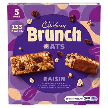 Cadbury Brunch Oats Bar Raisin Chocolate Cereal Bar 160g