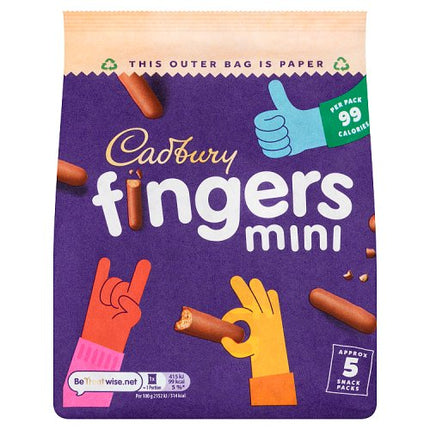 Cadbury Mini Fingers 5 Pack 96.5g